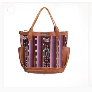 New Nena & Co The Perfect Bag Medium - Hyacinth Purple - Cafe Leather